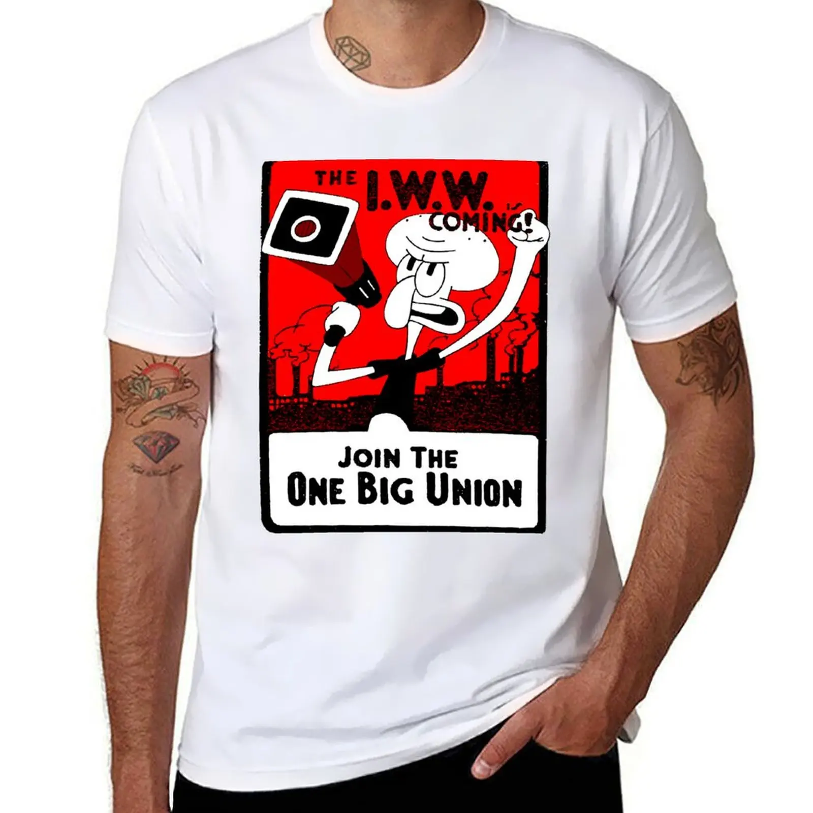 

Join The One Big Union - Dismantle The Establishment Essential Classic T-Shirt cotton t shirt man T-Shirt