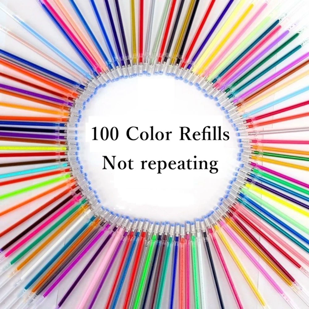 24/48/100 Color Refills Student Stationery