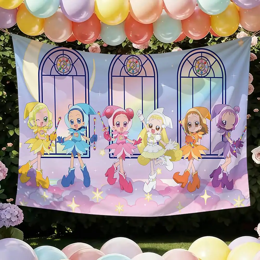 ANIME D-DoReMi Ojamajo Doremi Flags Wall Hanging Tapestry Outdoor Garage Room Decorative flag Background Blanket 6