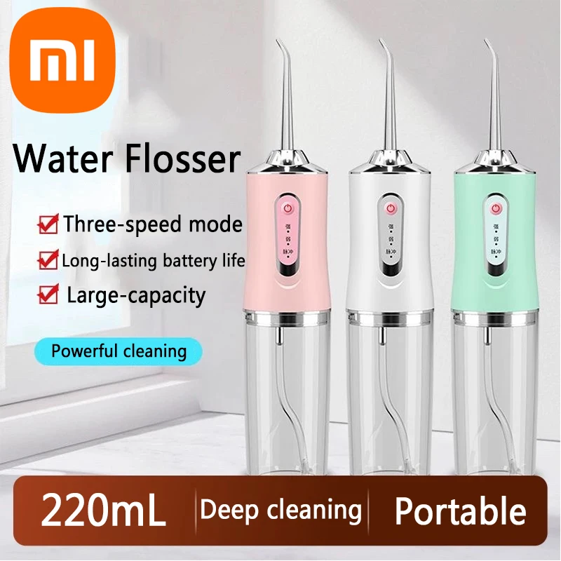 

Ирригатор зубной Xiaomi Аккумуляторный с USB-зарядкой, 220 мл