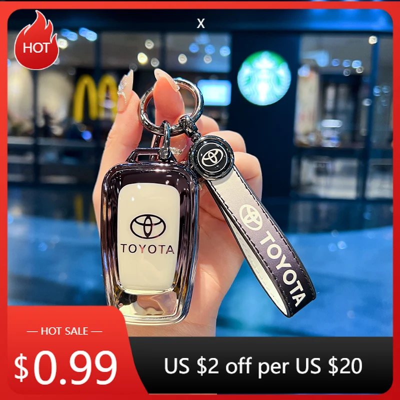 

Для Toyota 2026 Hot Hub Caps Модный чехол для автомобильных ключей из ТПУ Сумка для Toyota CHR Prado 2017 2018 Prius Camry Corolla RAV4 2017 201