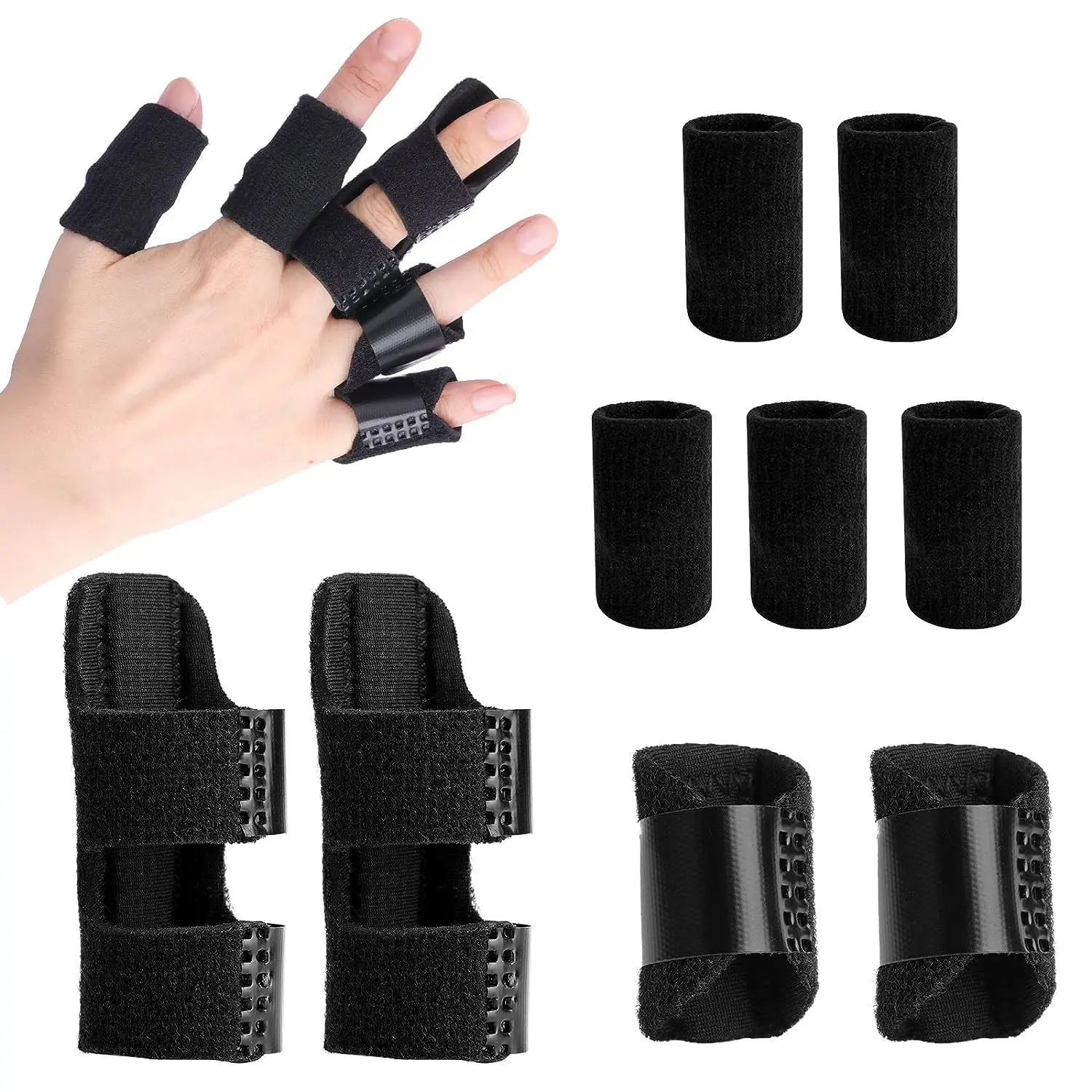 2025 New Basketball Finger Protection Finger Protection Set Sports Protector Finger Fixing Belt Combination Set