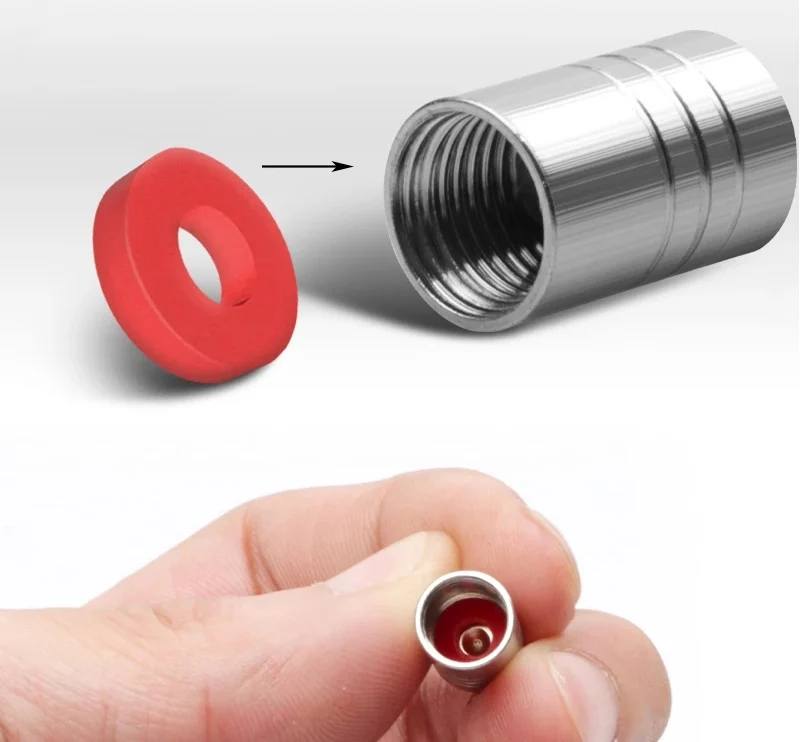 4 قطعة شعار السيارة المعدنية عجلة الاطارات صمام قبعات اكسسوارات السيارات لتويوتا 86 ميراي سوبرا برادو ألارد كراون Vellfire سيكويا #5