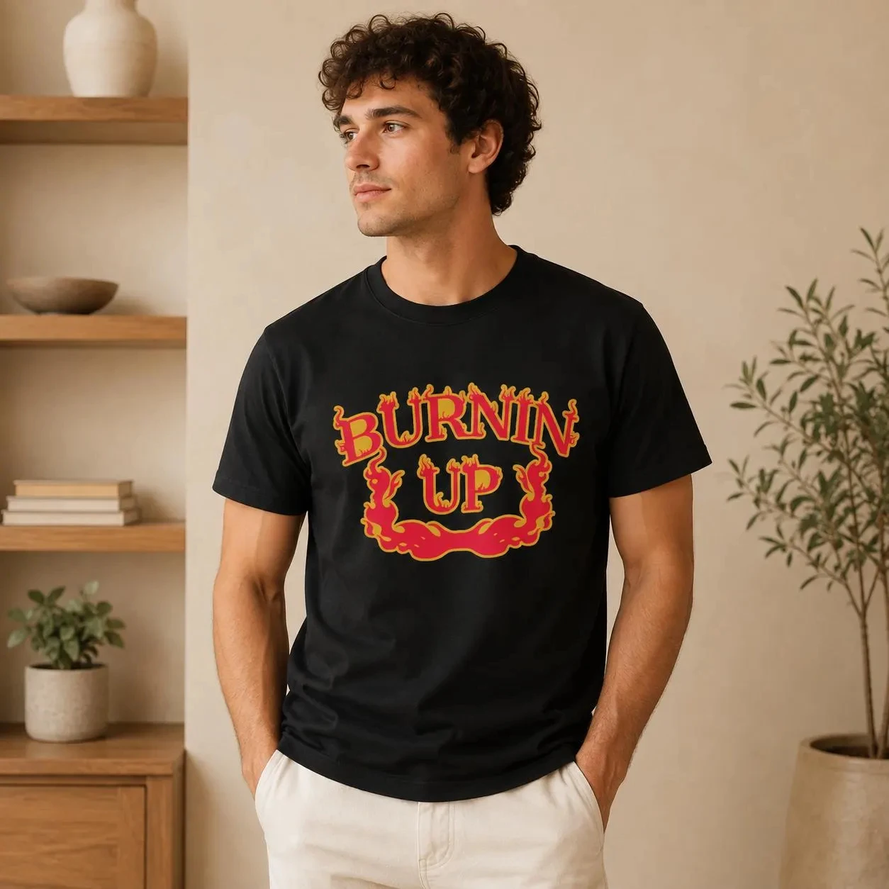Jonas Brothers The Burning Up Tour T-Shirt Burnin Up Tee 2000er Pop Rock Fan Geschenk Hochwertige Y2K Streetwear für Männer und Frauen – Detail 7