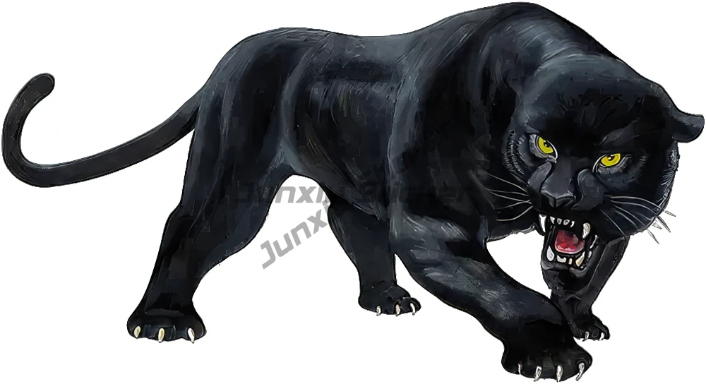 Fierce Black Panther Blue Panther Cold Panther Waterproof Moto Bike Bumper Window Car Accessories Vinyl Self-adhesive Decals