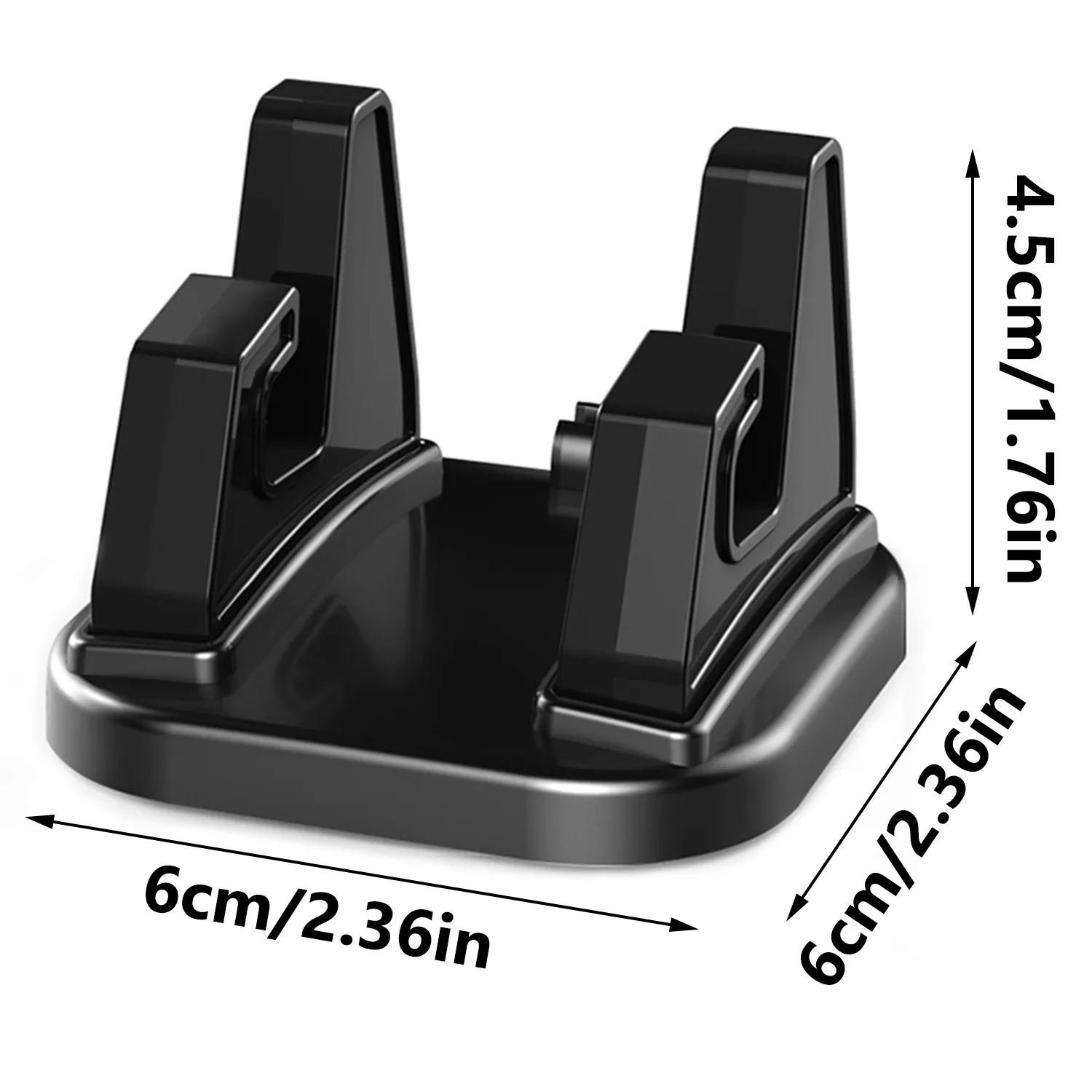 360-Grad-Autotelefonhalterung, weiche Silikon-Anti-Rutsch-Matte, Handy-Halterung, Ständer für Auto, GPS, Armaturenbrett-Halterung, 6 x 6 x 4,5 cm