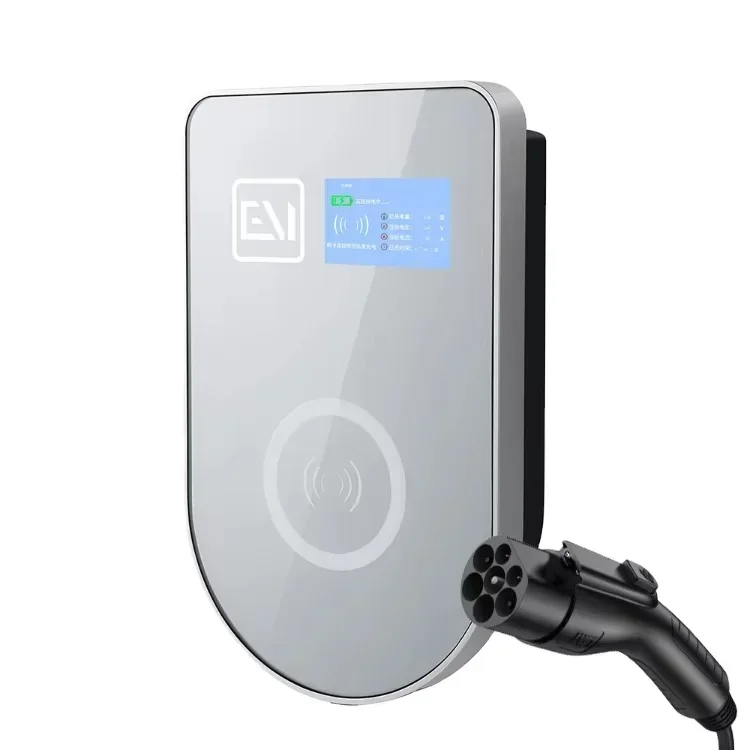 Smart Ac Wallbox 16a 32a 2 Wall-mounted Electric Car Ev Charging Station 3 Level 2 Wall-mounted Ev Car Charging Station