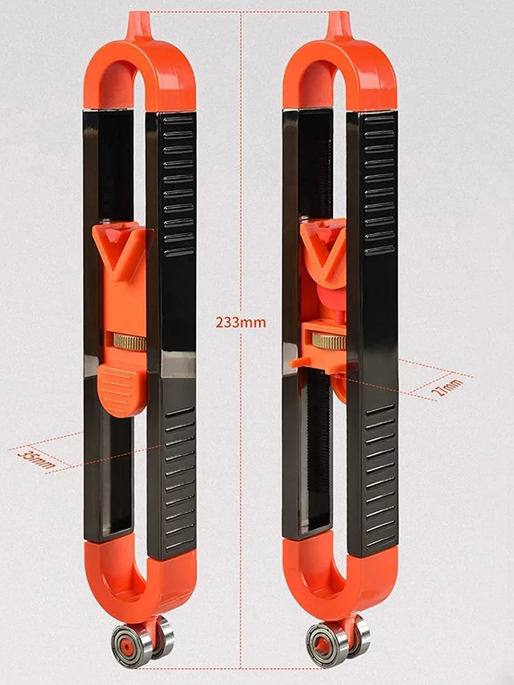 Precise Contour Gauge with Lock for Pencil - Scribe Tool Woodworking Edge Corner Measuring Profile Duplicator