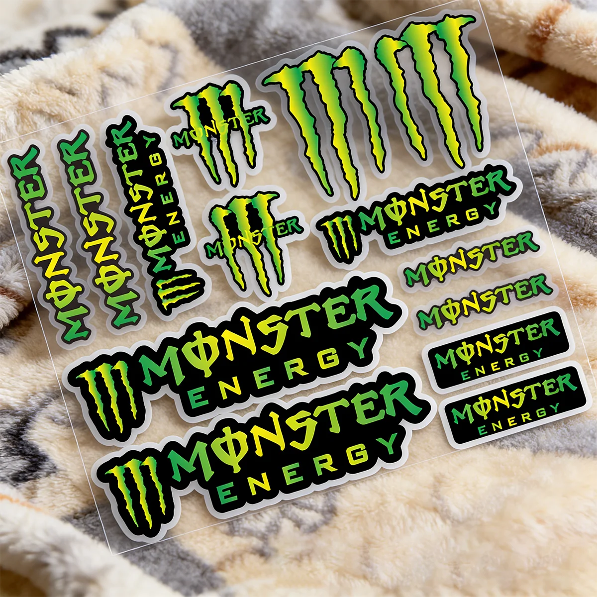 

Reflective Monster Energy Sticker Logo Motorcycle Fuel Tank Helmet Bike Car Decal Kit For Yamaha Honda Suzuki Kawasaki Ktm Bmw
