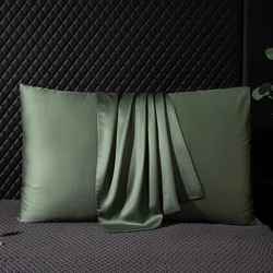 Funda de almohada de seda de morera auténtica, funda de almohada de seda 100%, funda de almohada protectora para la piel, fundas de almohada para cama, funda, envío gratis