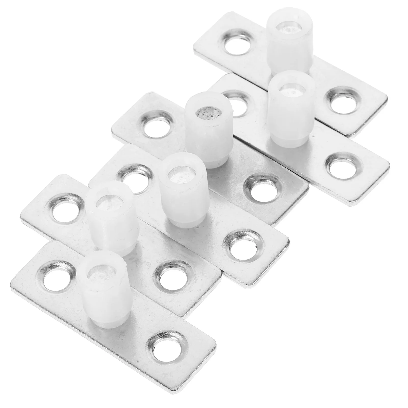 6 قطعة أدلة أرضية باب الحظيرة من الفولاذ المقاوم للصدأ ABS دليل باب خزانة المنزلقة مسار سفلي دليل أرضية عملية سلسة وهادئة