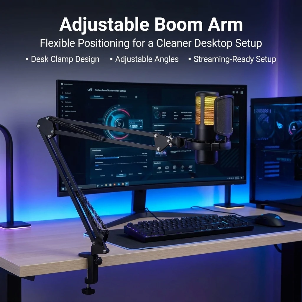 ゲーム用ボイスバランス調整機能とノイズキャンセリング機能を搭 - Streaming Mic Condenser のレビューと価格