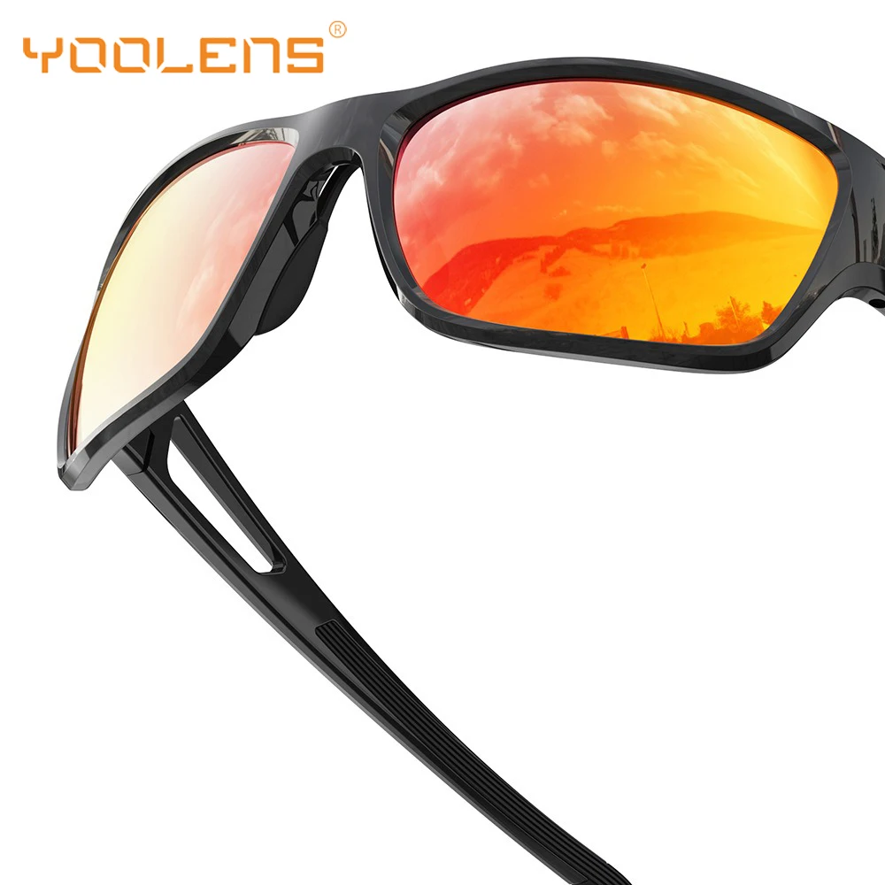 

Солнцезащитные очки YOOLENS New Classic Fashion с поляризационным покрытием, защита от УФ400, для рыбалки, спортивные, унисекс, с противоскользящими оправами TR90, модель YKA06-11