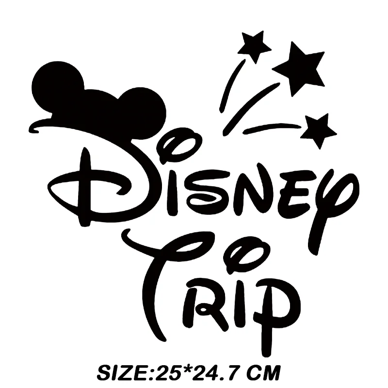 Disney TRIP Ironing applications for clothing Patches Couples custom Printed Familys vinyl stickers DIY Sewing Decoration