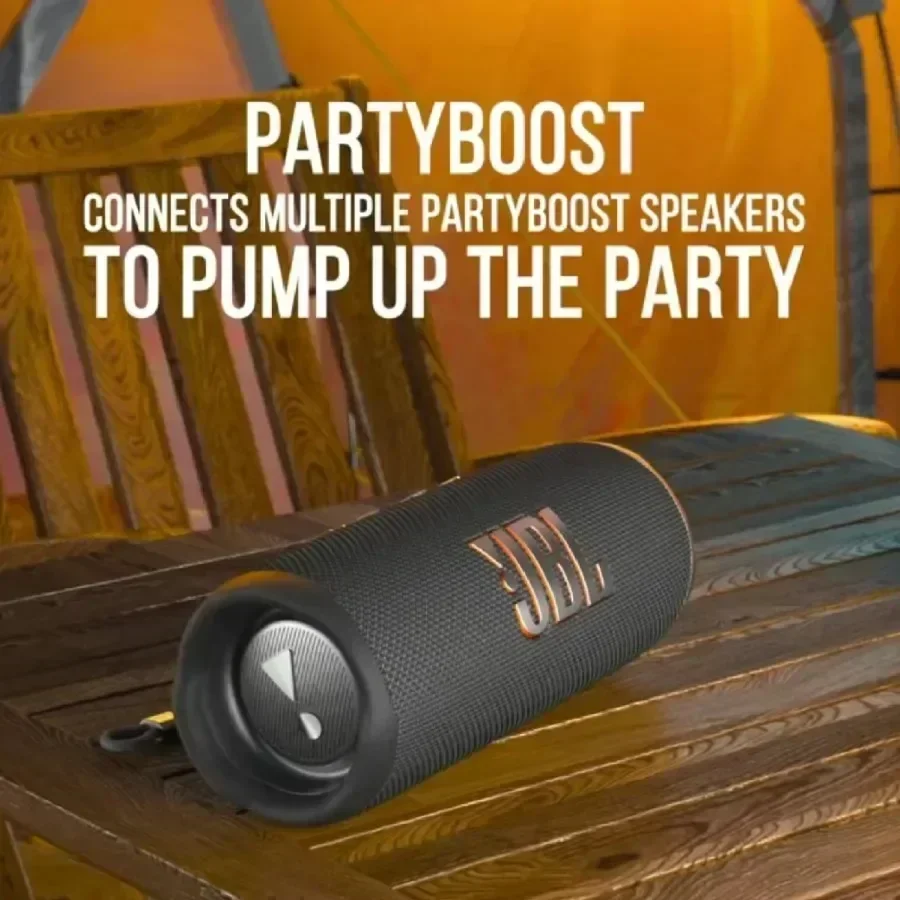 ‌ مكبر صوت بلوتوث JBL FLIP 6 مقاوم للماء - تصنيف IPX7، محمول وصوت عالٍ للشاطئ وحمام السباحة والحفلات الخارجية