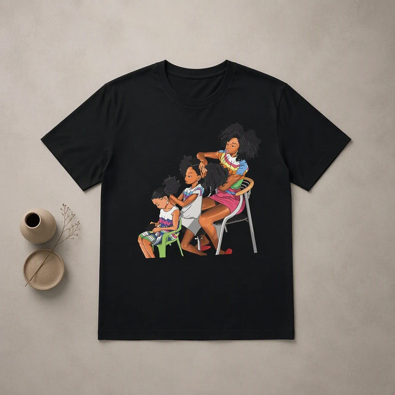 Womens Figure Print Casual T-Shirt - Stylish Crew Neck, Short Sleeves For Spring & Summer - Lightweight, Comfortable Fashion Clothing