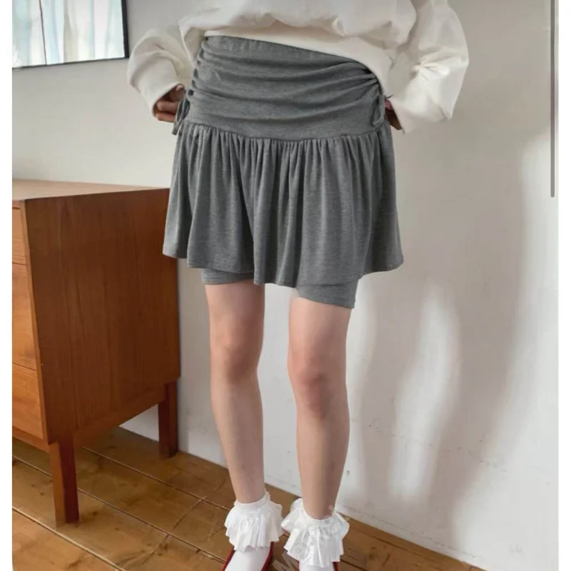 

Spring 2026 Women's Comfortable Soft Tie Waist Long Skirt Pants Design Sensation Small Crowd Elegant Casual mid Waist Polyest...