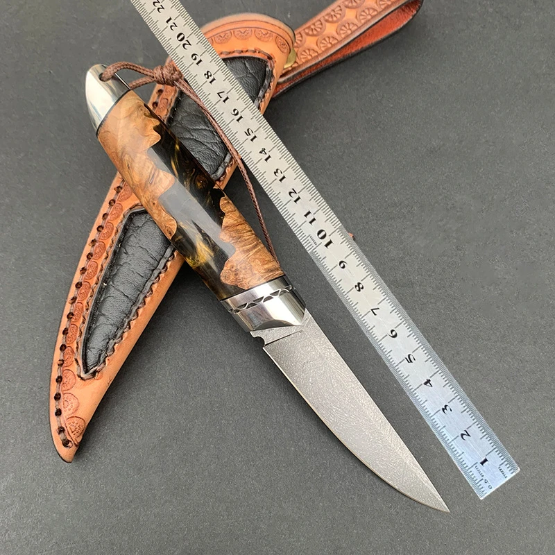 RHON High Hardness Wooze Steel Outdoor Hunting Knife 3.85