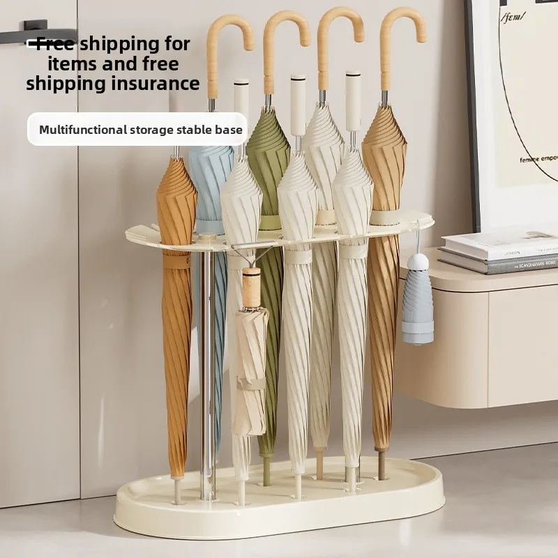 

Multifunctional storage rack behind the door Hotel company Porous long and short umbrella Drain plastic umbrella frame