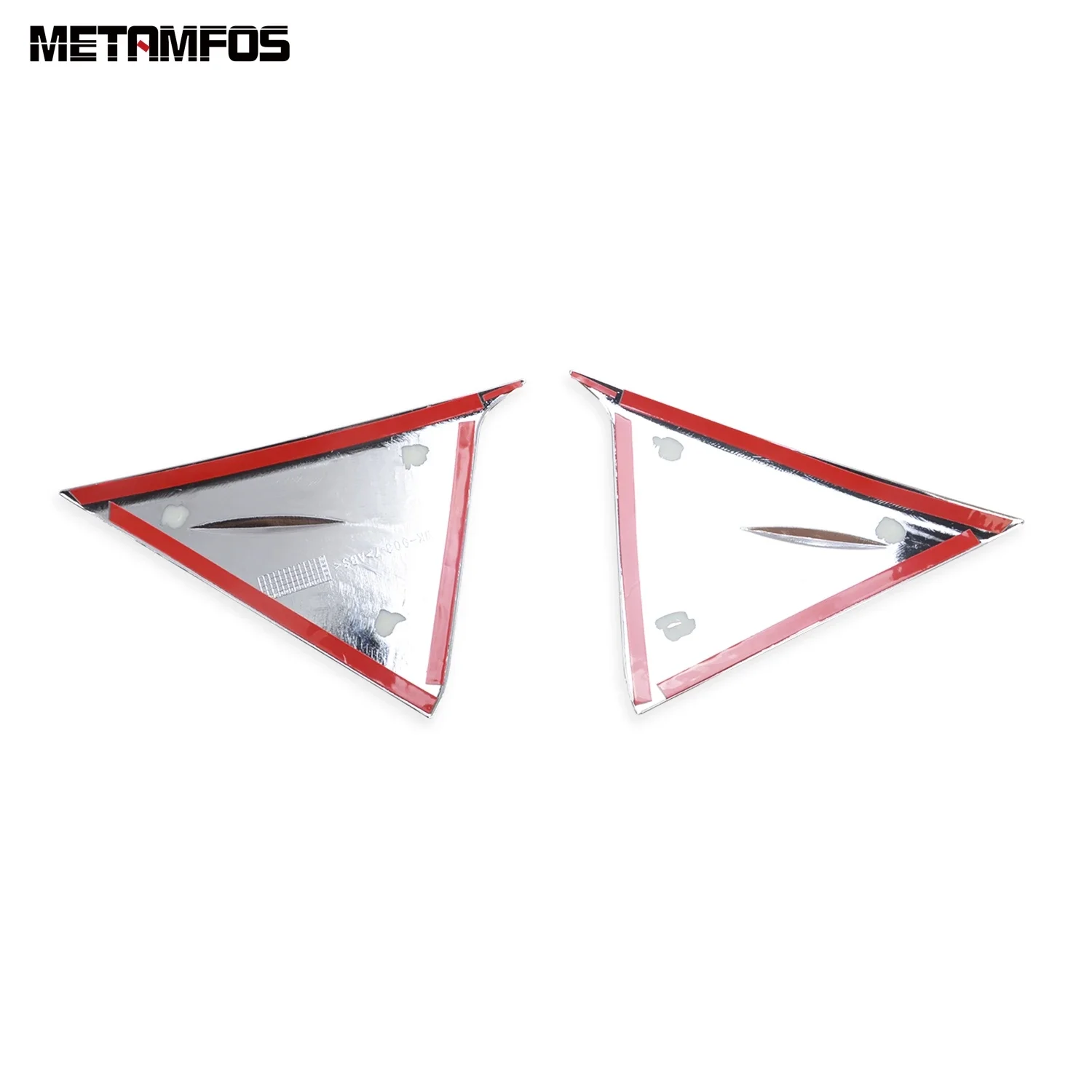 For Toyota Yaris Cross 2020 2021 2022 2023 2024 Chrome Side Tail Wing Rear Window Spoiler Cover Trim Sticker Car Accessories