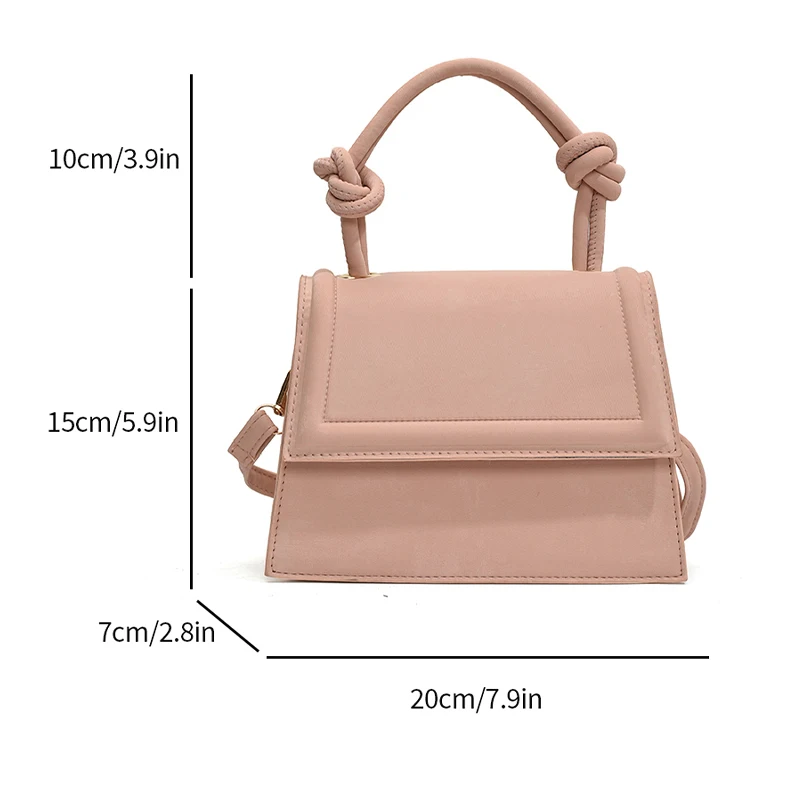 A stylish solid color PU material women\'s shoulder bag handbag, a variety of macaron colors, delicate and small, new