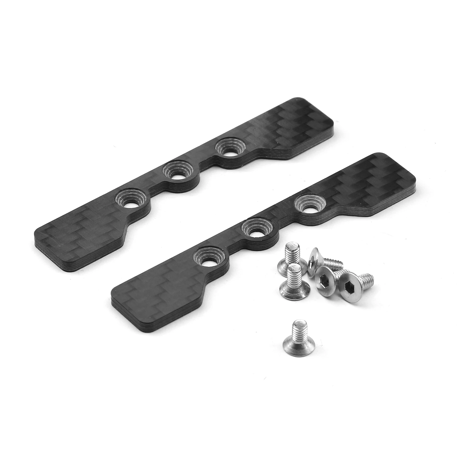 Placa de tope de brazo inferior de fibra de carbono para Tamiya TT02 TT-02 1/10 RC, piezas de mejora de coche, accesorios