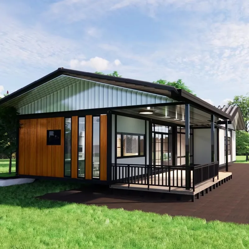 Double Wing Expansion 20ft 40ft Steel Container House Durable Environmentally Friendly for Office Bedroom Villa Hotel Tiny House