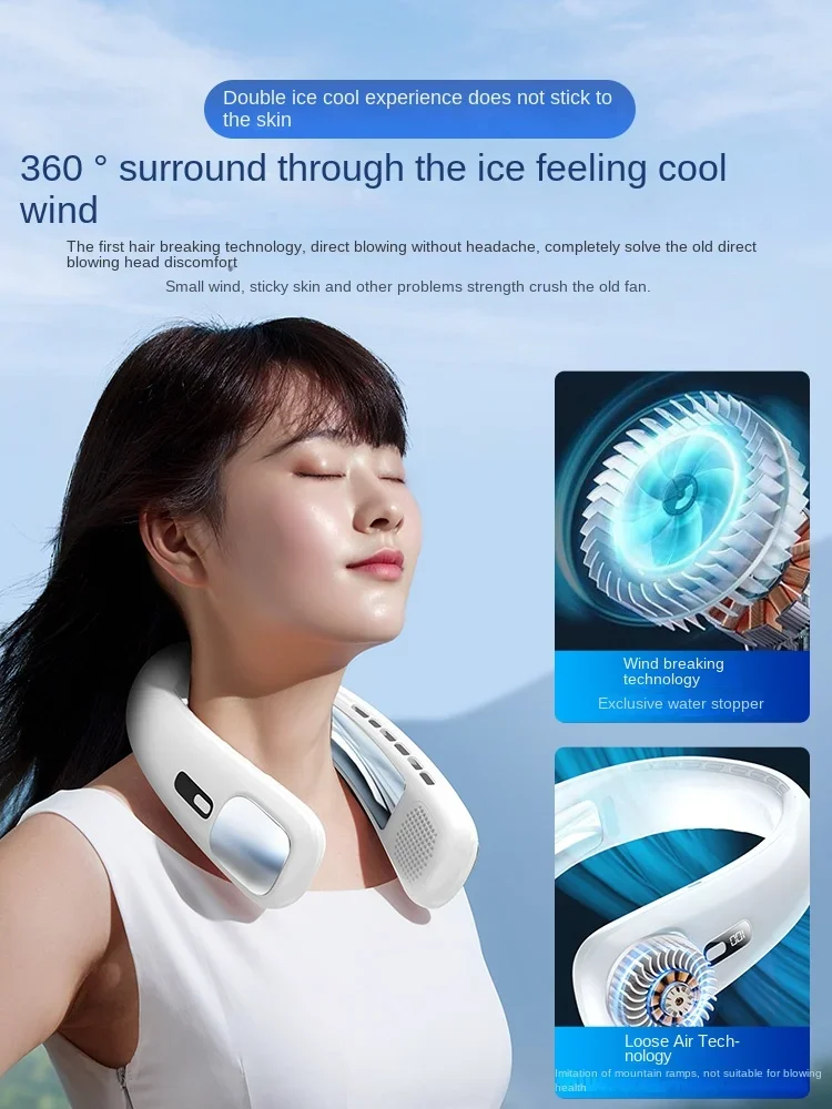 

Подвесной шейный вентилятор портативный маленький Кондиционер мини usb зарядка наружный охлаждающий артефакт