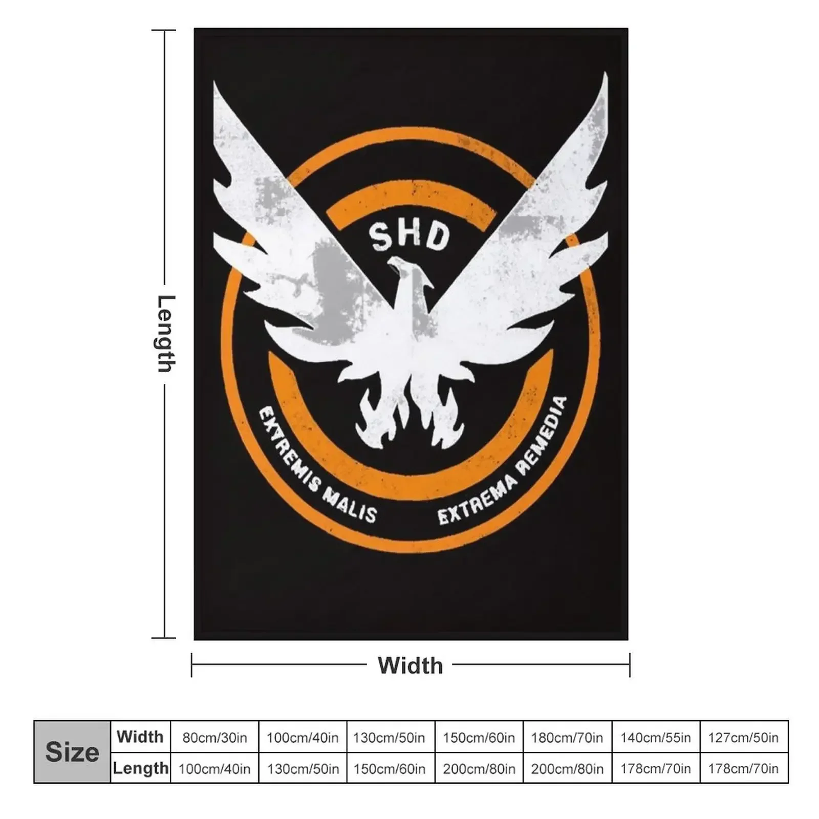 The Division SHD Grunge Logo 2 Throw Blanket Nap Decorative Beds Soft Plush Plaid Bed covers Blankets