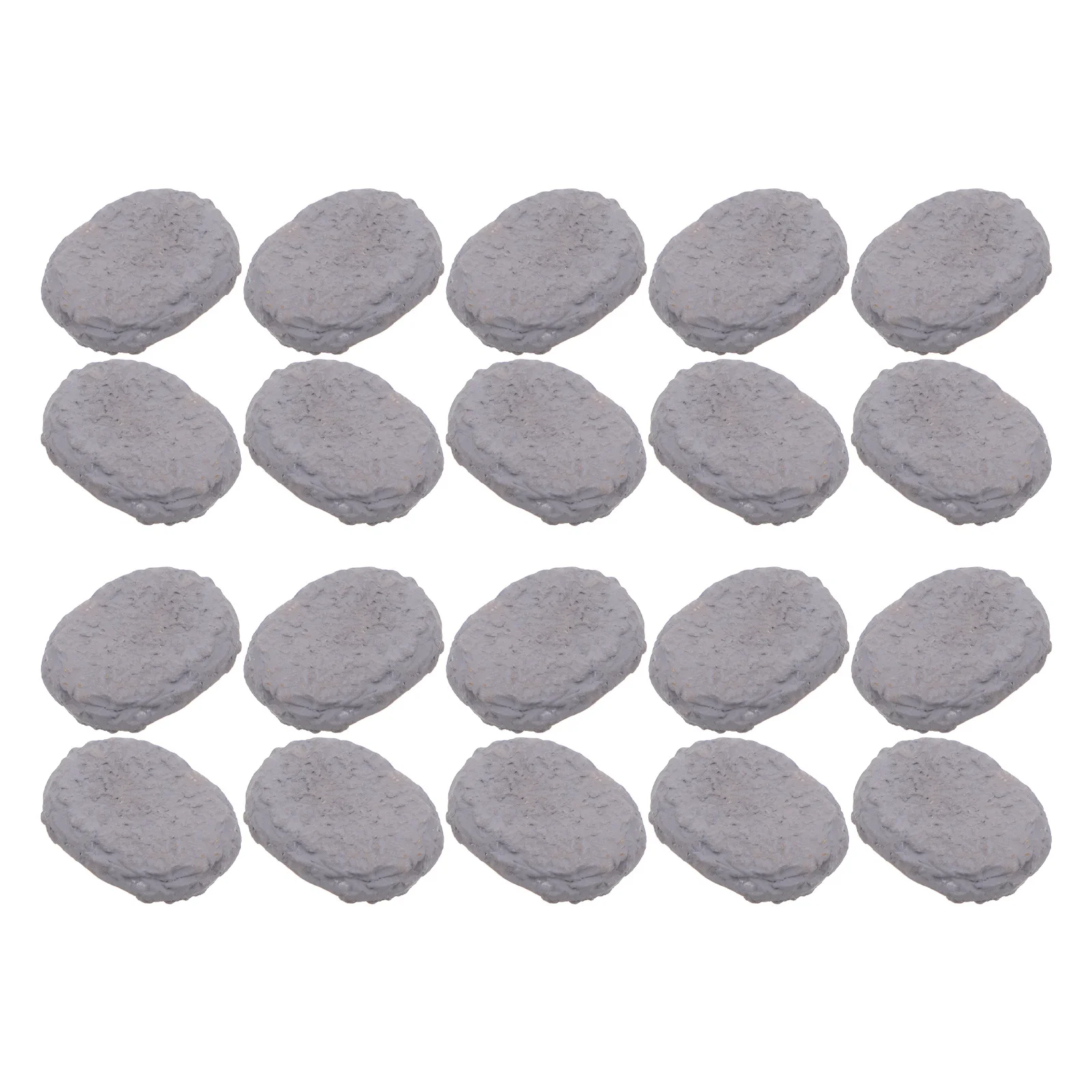 

20Pcs Micro Landscape Resin Miniature Stepping Stones 0.98 Inch Realistic Garden Fairy Paving Stone Accessories Bonsai Terrarium