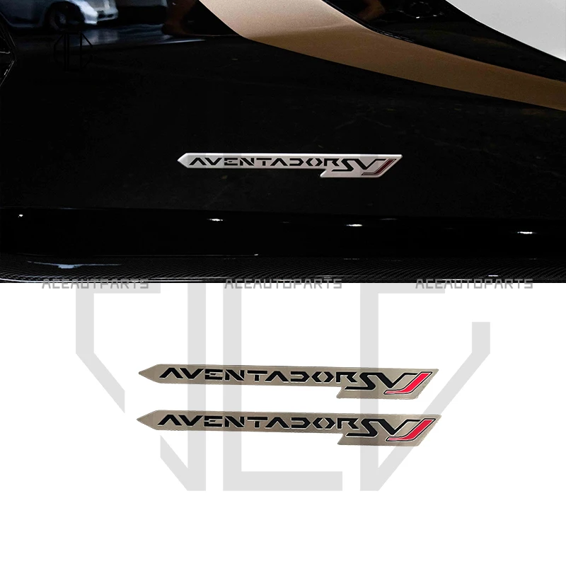 For Lamborghini Aventador Auto Accessories All Models Side Skirt SVJ Logo Car Sticker Badge Car Sticker LP700 LP720 LP740 SV