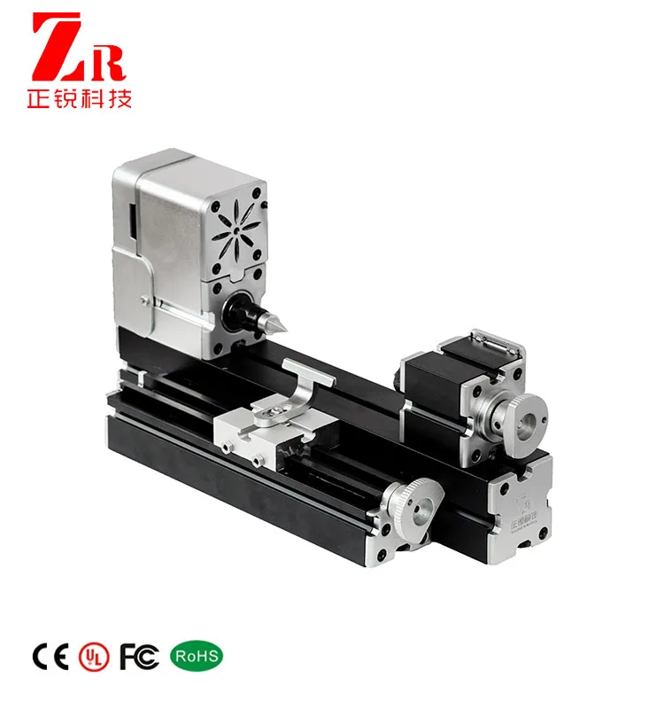 Mini torno girando em madeira, máquina em miniatura todo em metal, ferramentas para trabalhar madeira DIY, artesanato de modelo36 W, 20000rpm