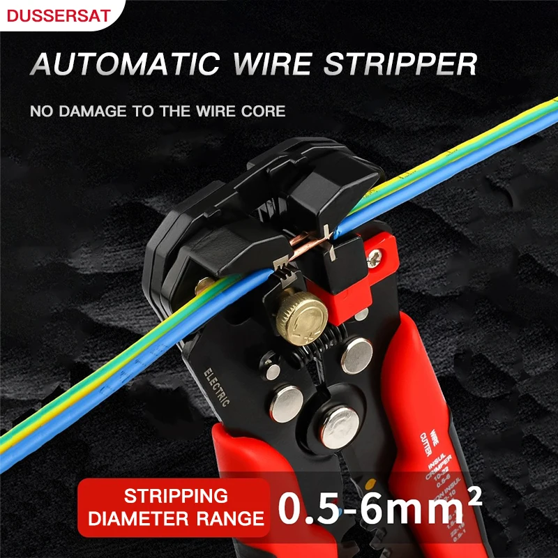 Crimper Cable Cutter Professional Electrician Wire Strippers Tools Adjustable Automatic Wire Stripper  electric cable mower