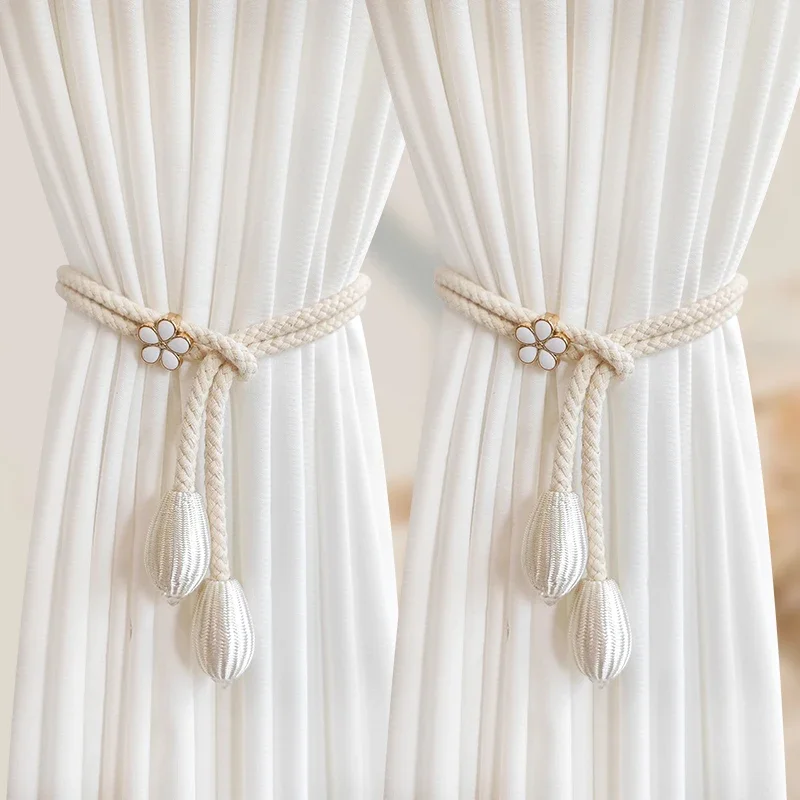 Curtain Strap with Adjustable Rope, Cortina de gaze, Decoração Acessórios