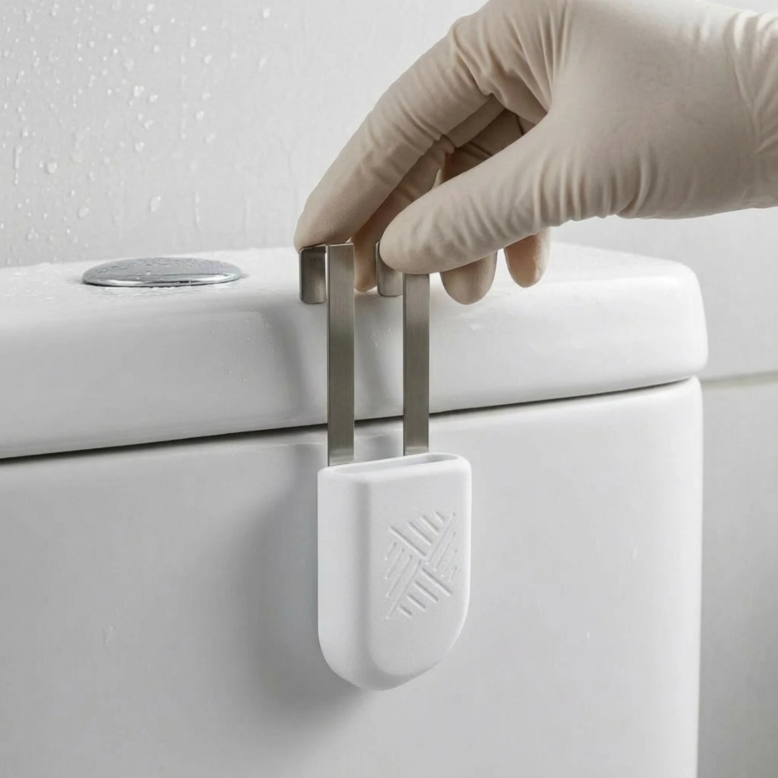 

Toilet Tank Tablet Holder White Hanging Toilet Tank Holder Bathroom Cleaning Item Smooth Finish Tooleffortless Setup