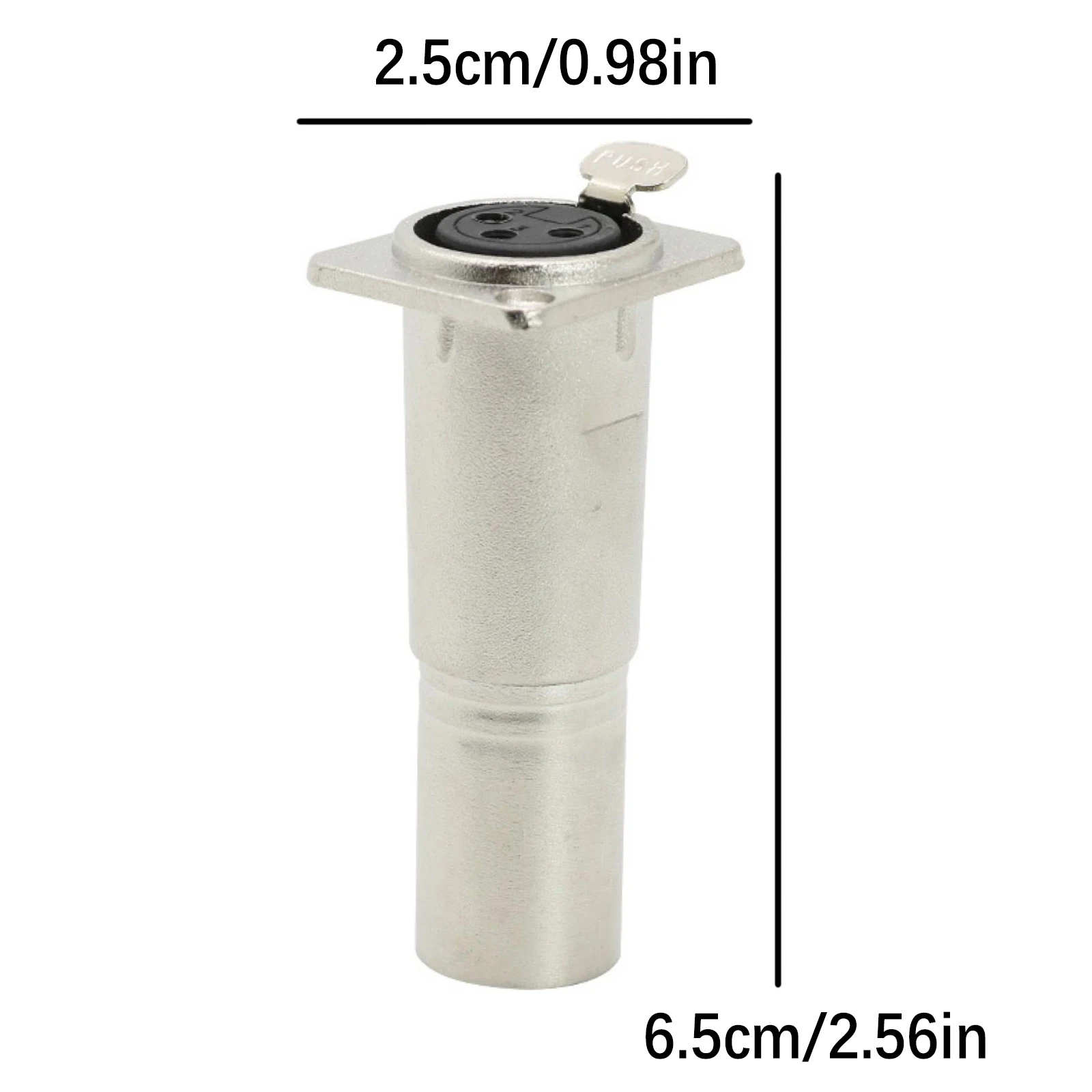4Pcs/lot Zinc Alloy 3-Pins Adapter Plug XLR Female to XLR Male Audio Studio Amp Panel Mount Connector Adapter Plugs view 6