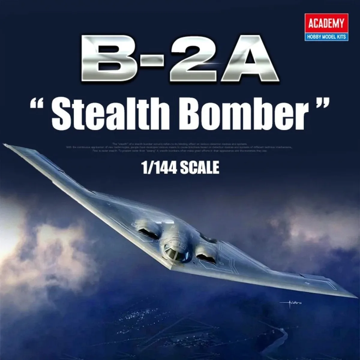 

Academy Plane Model Kit 12645 USAF B-2A "Stealth Bomber 1/144