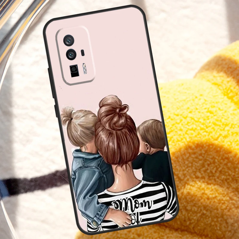 Mom Dad Daughter Son Case For Xiaomi 13T 12T 11T 13 Pro 14 Ultra 12 Lite POCO F5 M6 X6 Pro X5 X3 F3 M5s Cover