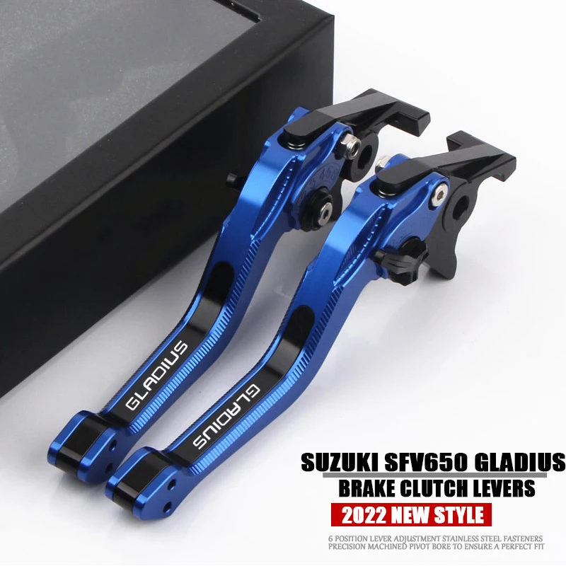 For SV650 SFV650 GLADIUS SV 650 DL650/V-STROM/XT 2009-2015 Motorcycle Adjustable Brake Clutch Levers