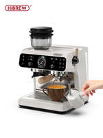 HiBREW Upgraded Dual Boiler Barista Pro Espresso Machine Built-in Grinder With 30 Size Settings for Cafe Hotel Restaurant H7B
