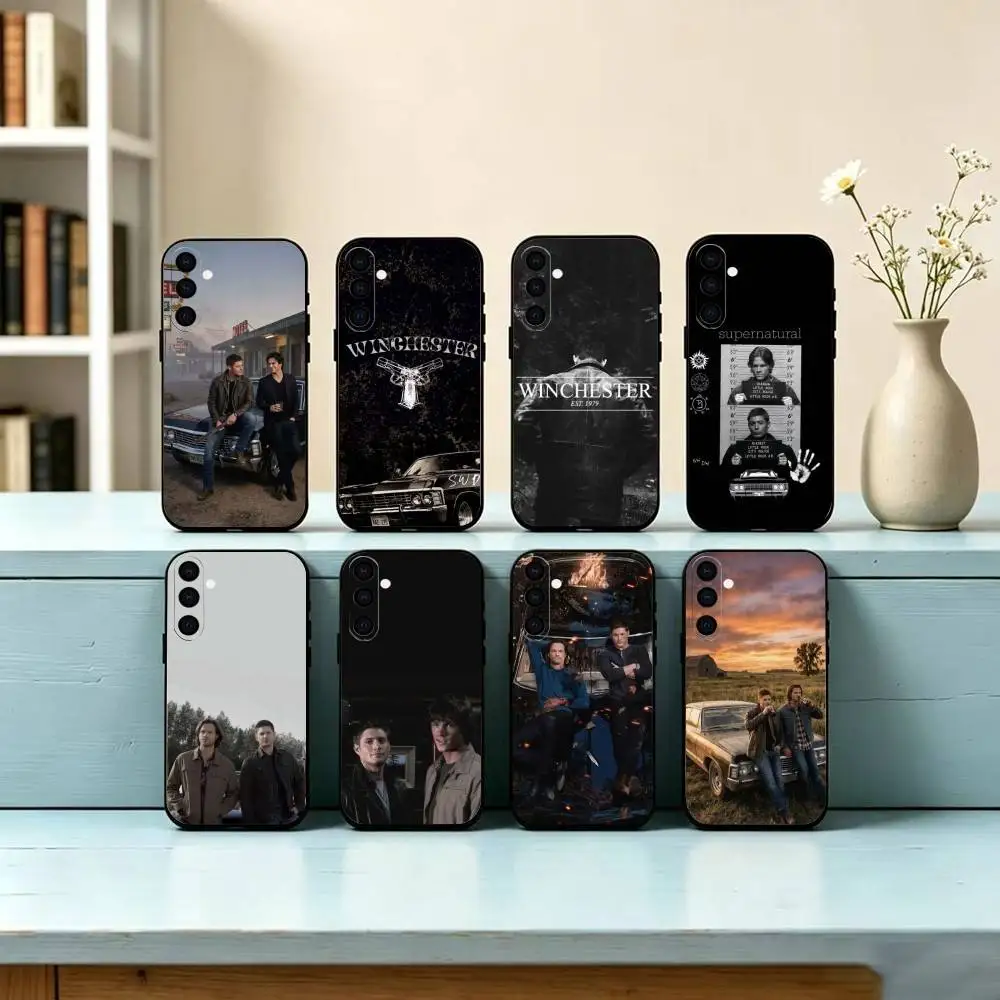 S-Supernatural Tv Show Phone Case For Samsung Galaxy A73,A72,A71,A70,A53,A52,A51,Soft Silicone Black Cover
