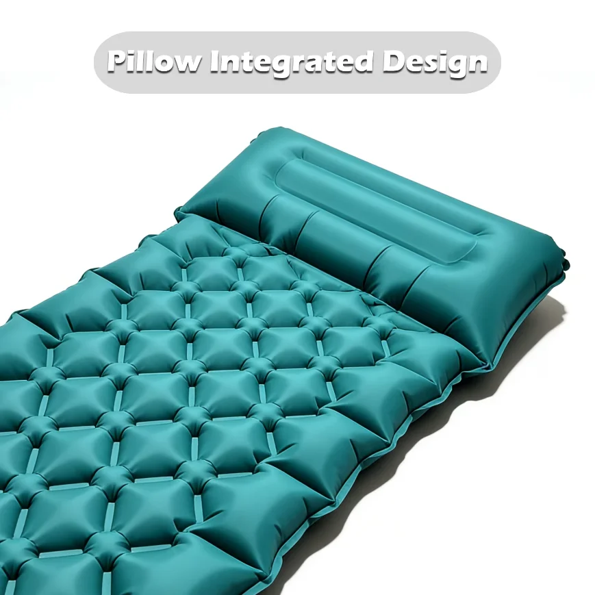 2026! Gruba, nadmuchiwana mata – Inflatable Camping Sleeping Pad Pillow recenzja i cena