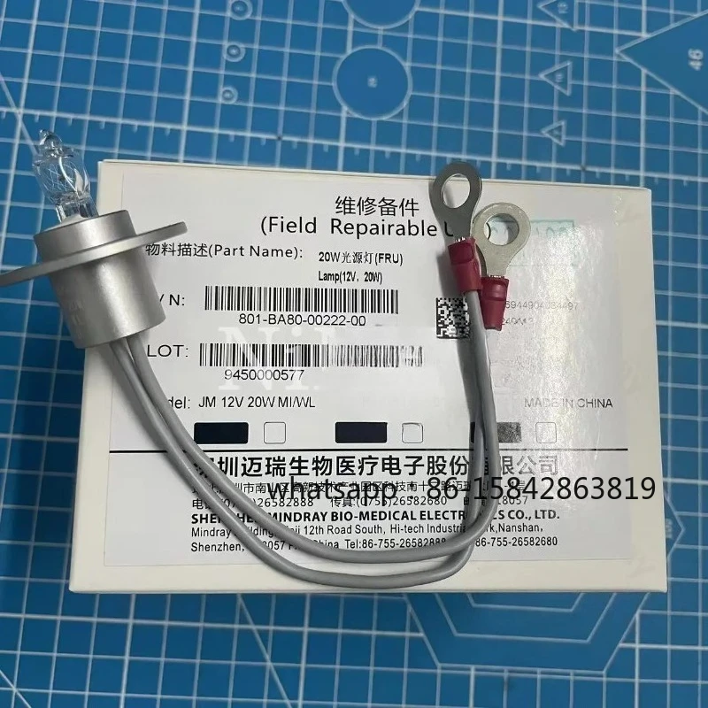 Original Mindray JM 12V20W MI/WL 801-BA80-00222-00 Halogen Lamp For Mindray BS300 BS320 BS400 BS420 BS480 BS490 BS600 BS620
