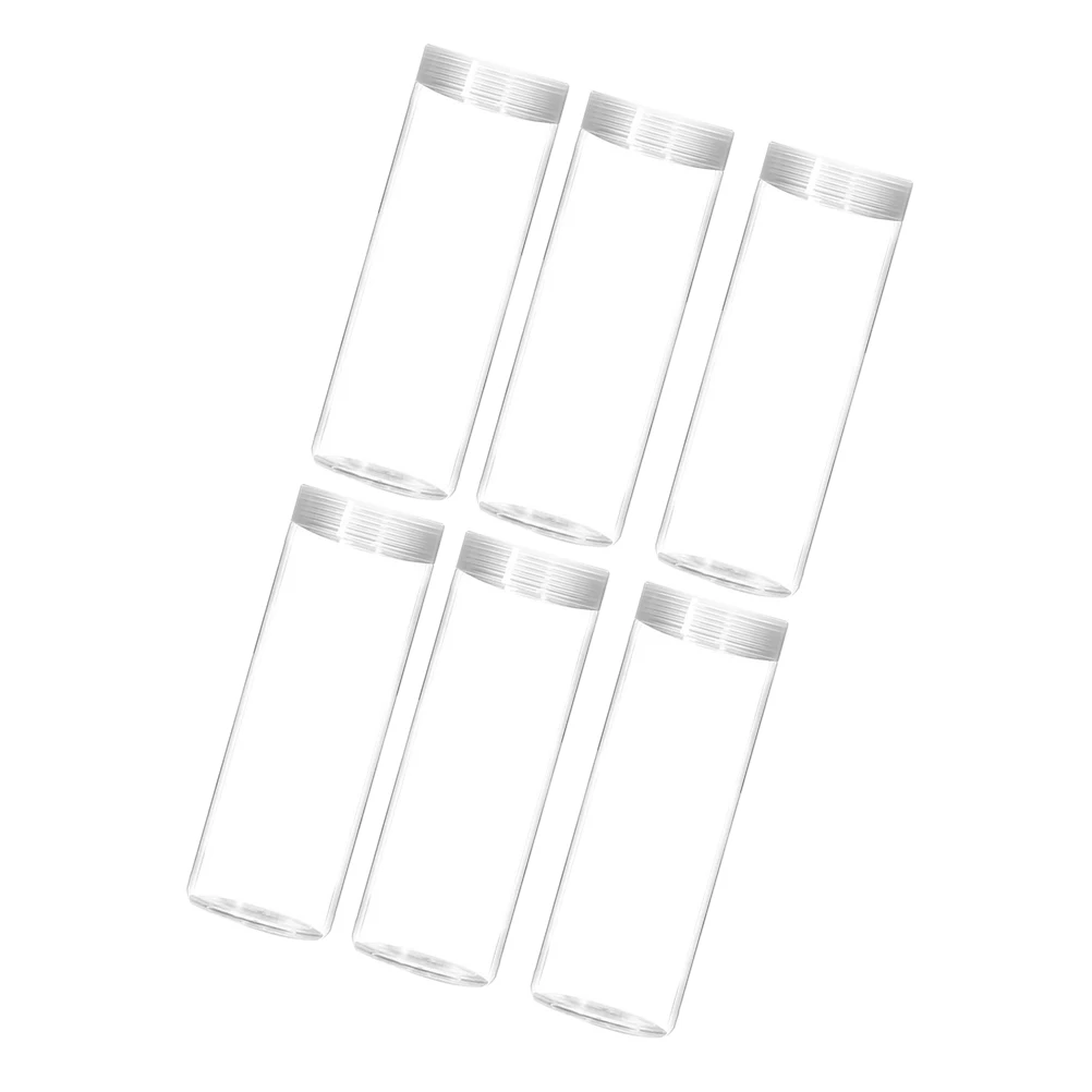 6Pcs Clear Coin Storage Tubes Transparent Plastic Holders for Quarters Dimes Pennies Large Capacity Coin Collection Organizer
