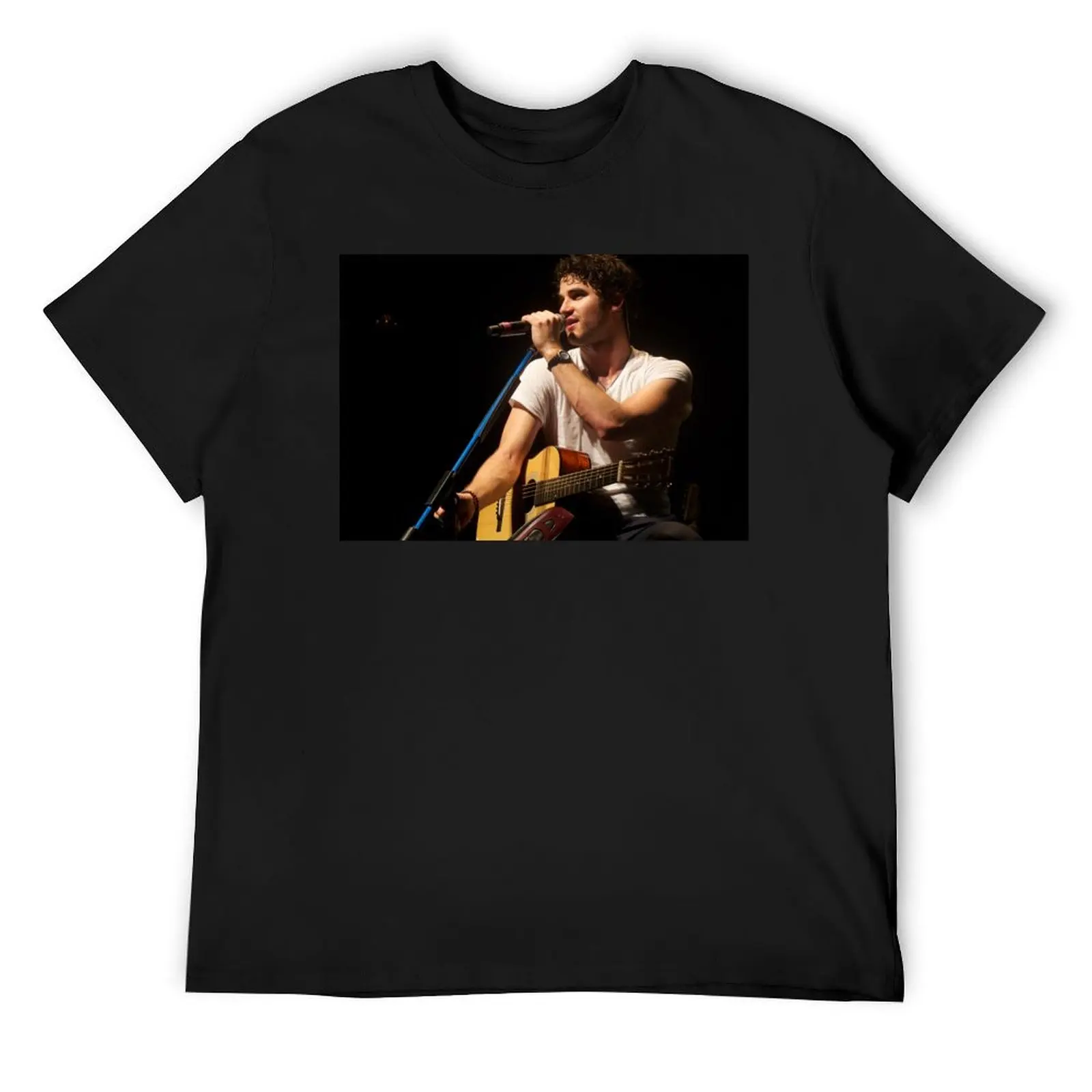 darren criss: listen up T-Shirt basketball graphic tees plus size clothes men t shirts high quality