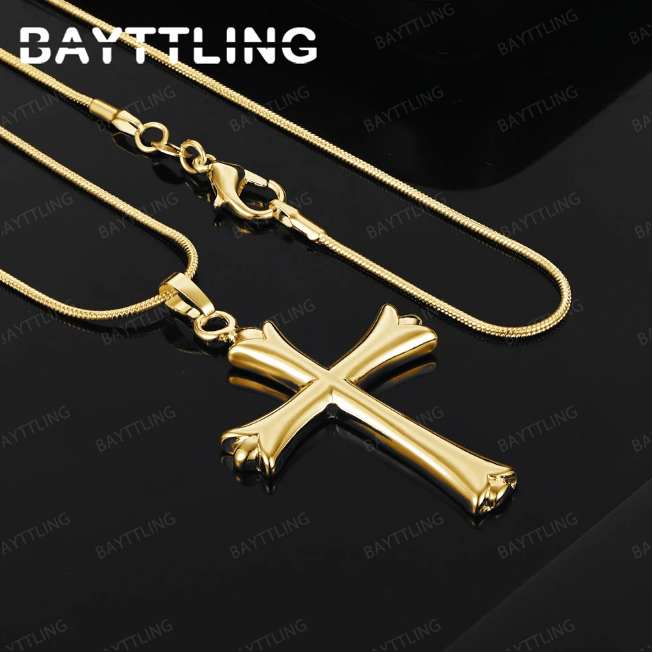 

925 Sterling Silver 16-30 Inch Exquisite Cross Pendant Necklace Women Jewelry Gift Fashion Wedding Accessories