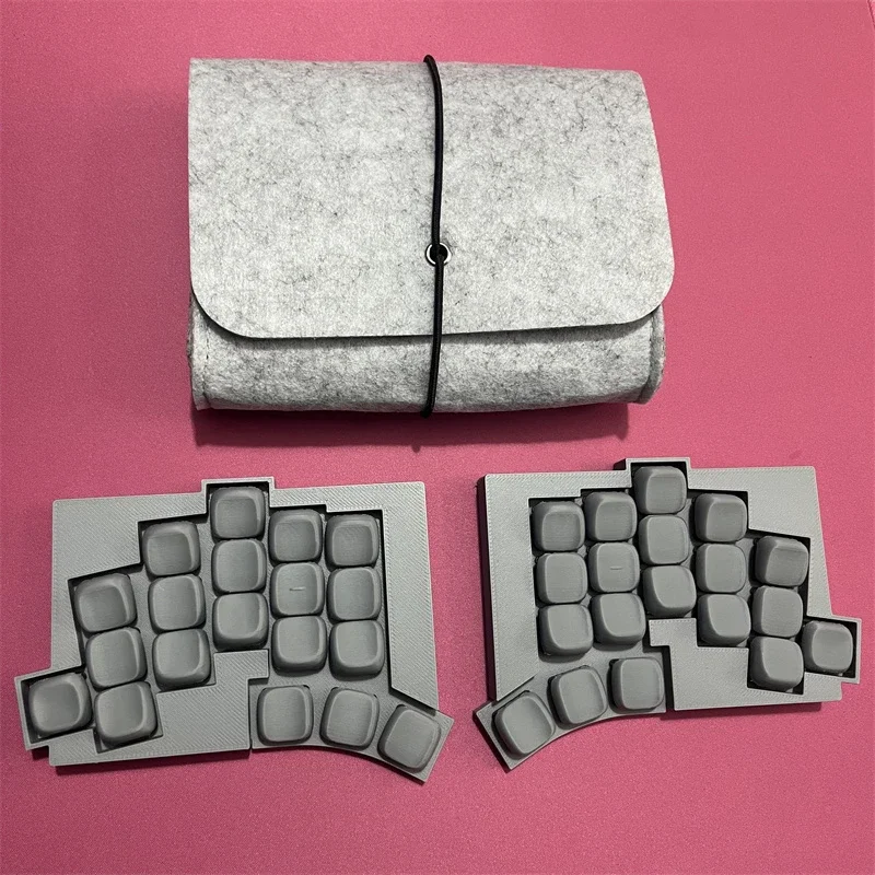 

TOTEM 38key Low Profile Split Keyboard Resin Custom Doul-mode Kailh ChocV1 Mechanical Keyboard ZMK Hot Swap Ergonomics Keyboard