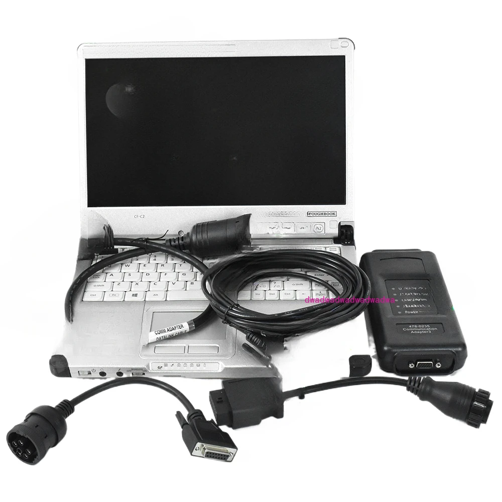 

for ET3 ET4 ET Diagnostic Adapter 3177485 4780235 forcat Truck Excavator Diagnostic Tool with CFc2 laptop