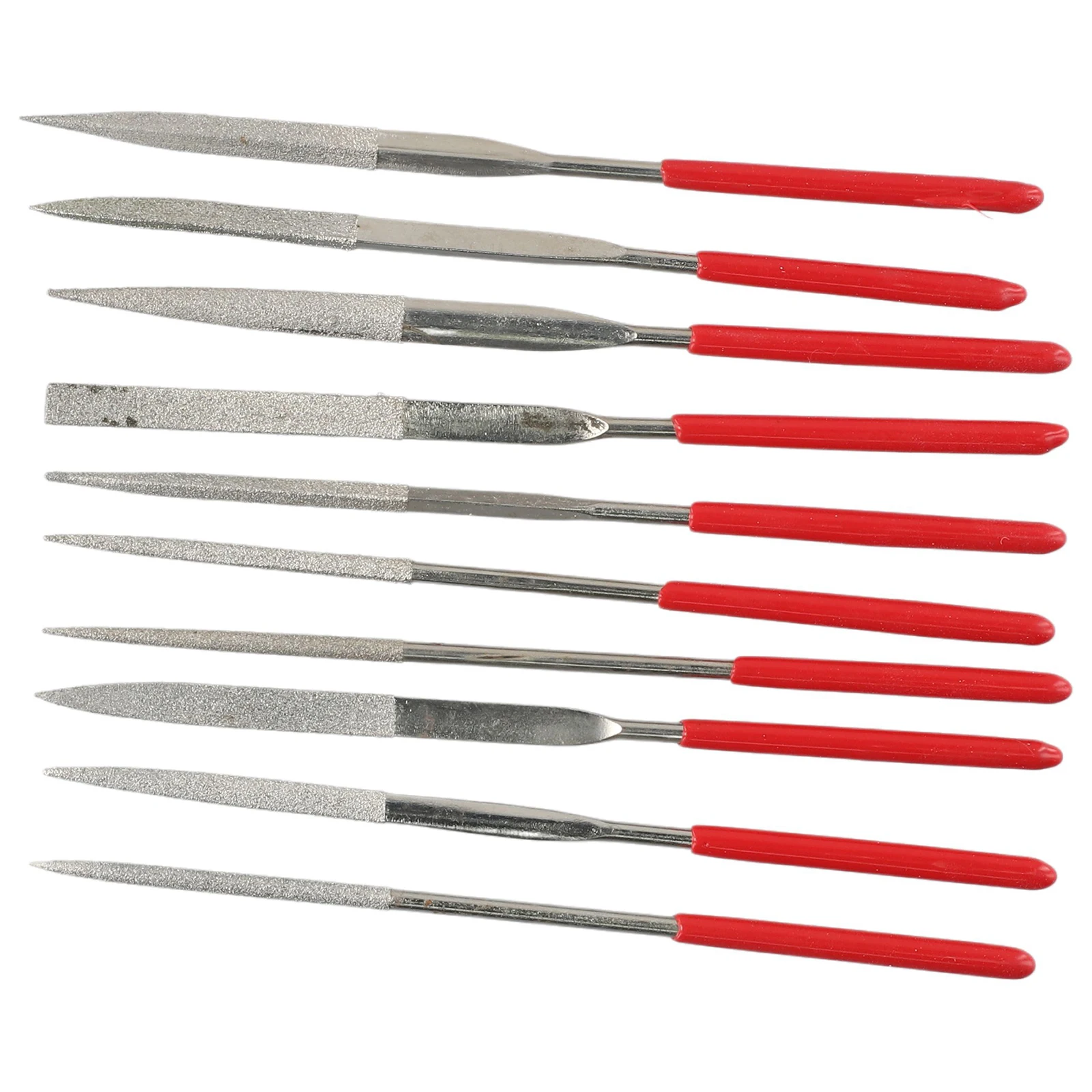 Electroplated Diamond File Rasp Hand Tool Metal Needle Power Kit Useful 10pcs Set Alloy Carving Craft Mini 140 3mm