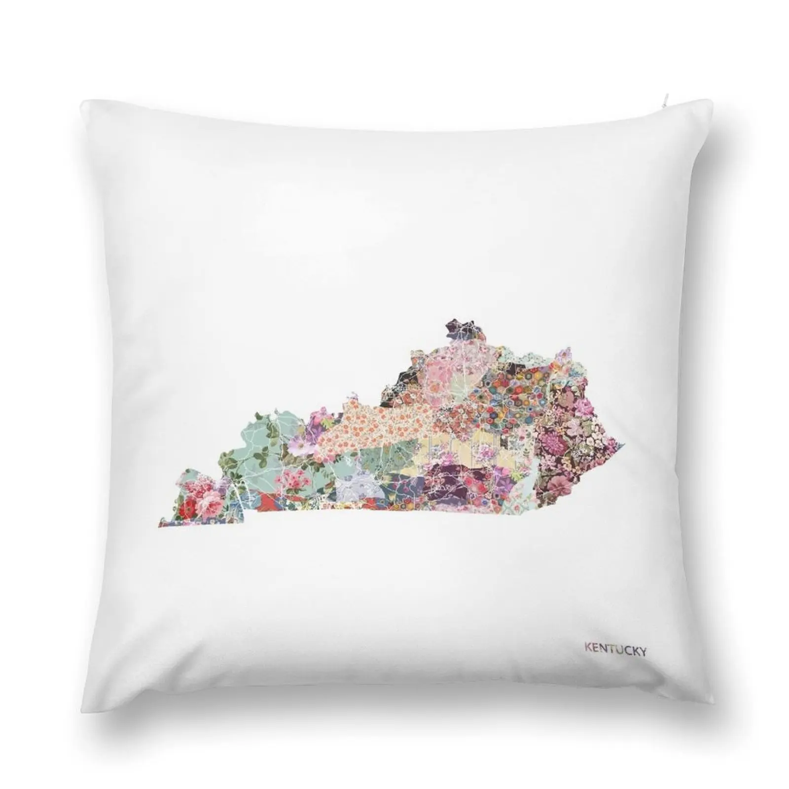 Kentucky map Throw Pillow ornamental pillows Bed pillowcases pillow